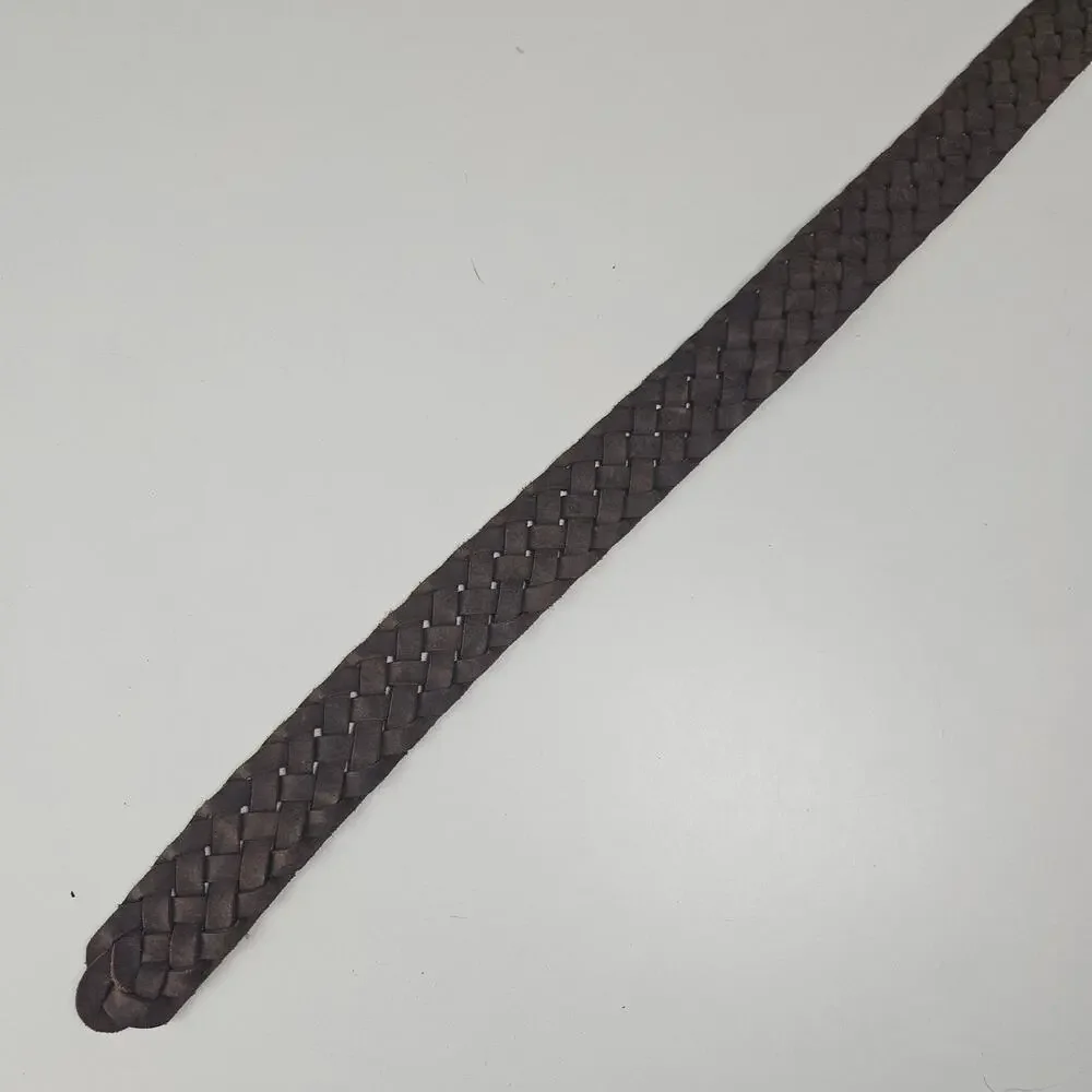 Columbia Braided Leather Belt Men's‎ 36 Brown